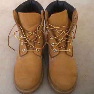 Timberlands, worn once!